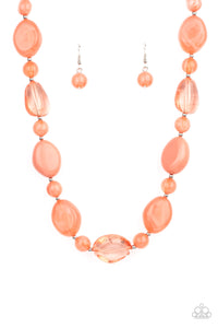 Staycation Stunner Orange Necklace