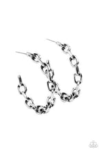 Load image into Gallery viewer, Stronger Together Silver Hoop Earrings

