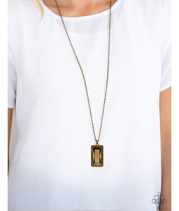 Bada Bling Bada Boom Brass Necklace