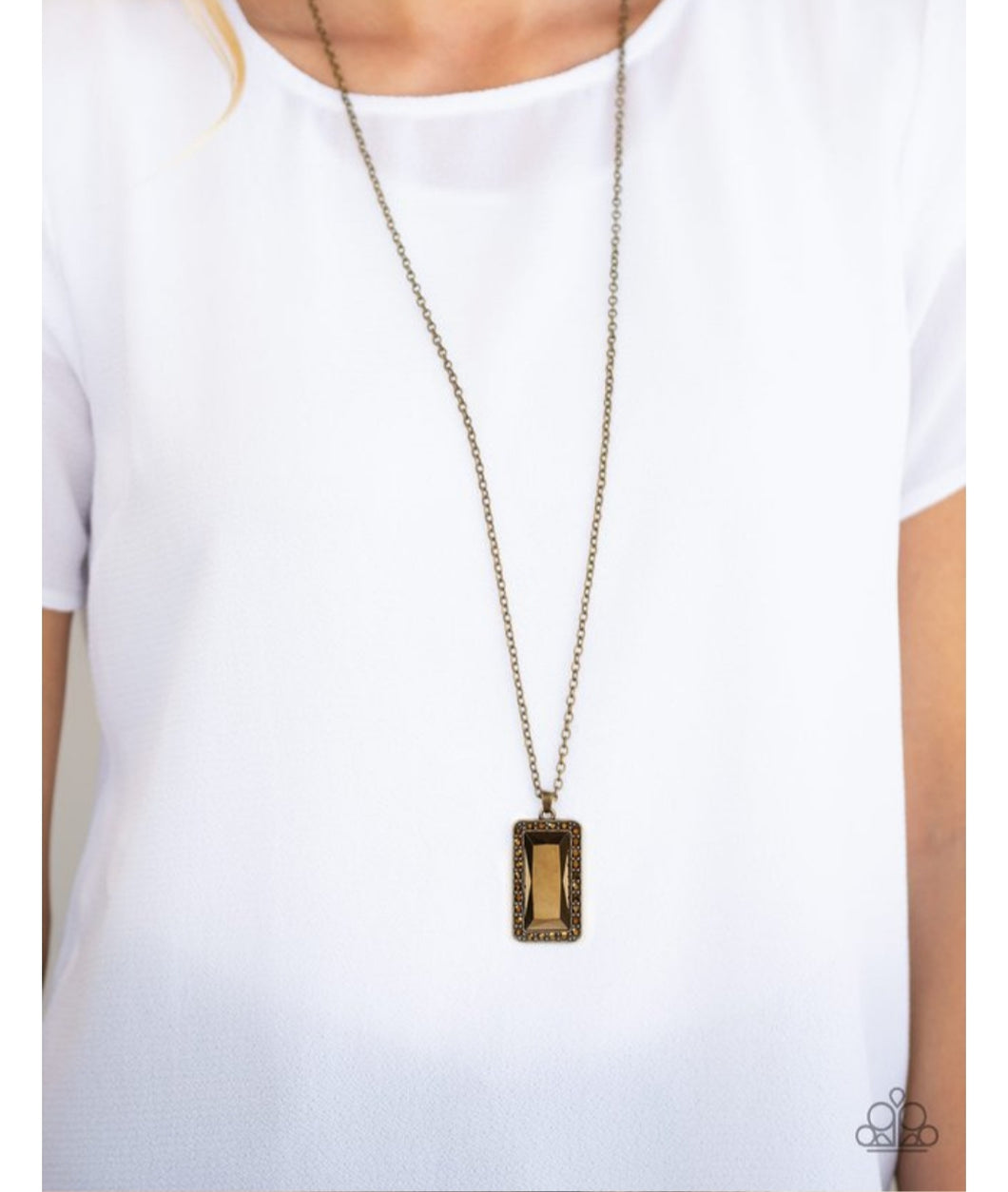 Bada Bling Bada Boom Brass Necklace