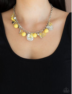 Prismatic Sheen Yellow Necklace