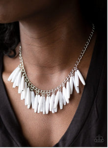 Full Of Flavor White Necklace