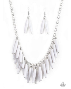 Full Of Flavor White Necklace