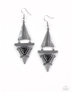 El Paso Edge Black Earrings