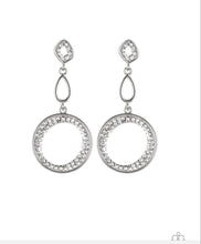 Load image into Gallery viewer, On The Glamour Scene White Post Earrings
