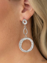 Load image into Gallery viewer, On The Glamour Scene White Post Earrings
