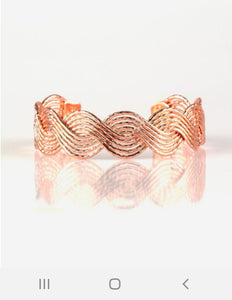 Braided Brilliance Copper Bracelet