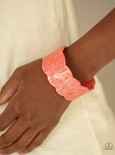 Load image into Gallery viewer, Retro Ruffle Orange Bracelet
