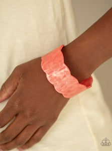 Retro Ruffle Orange Bracelet