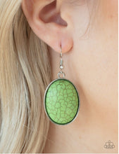Load image into Gallery viewer, Serenely Sediment  Green Earring
