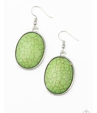 Load image into Gallery viewer, Serenely Sediment  Green Earring
