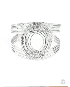 Rustic Coils Silver Bracelet