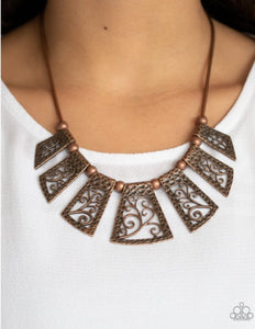 Vintage Vineyard Copper Necklace