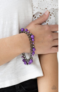 Watch Me Now Purple Necklace
