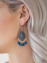 Load image into Gallery viewer, Private Villa Blue Earrings
