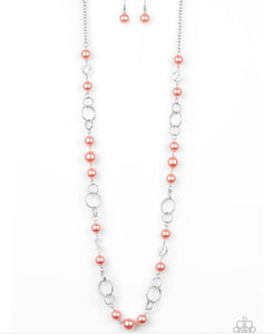 Prized Pearl's Orange Necklace