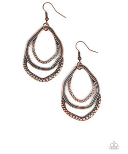 Canyon Casual Copper Earrings