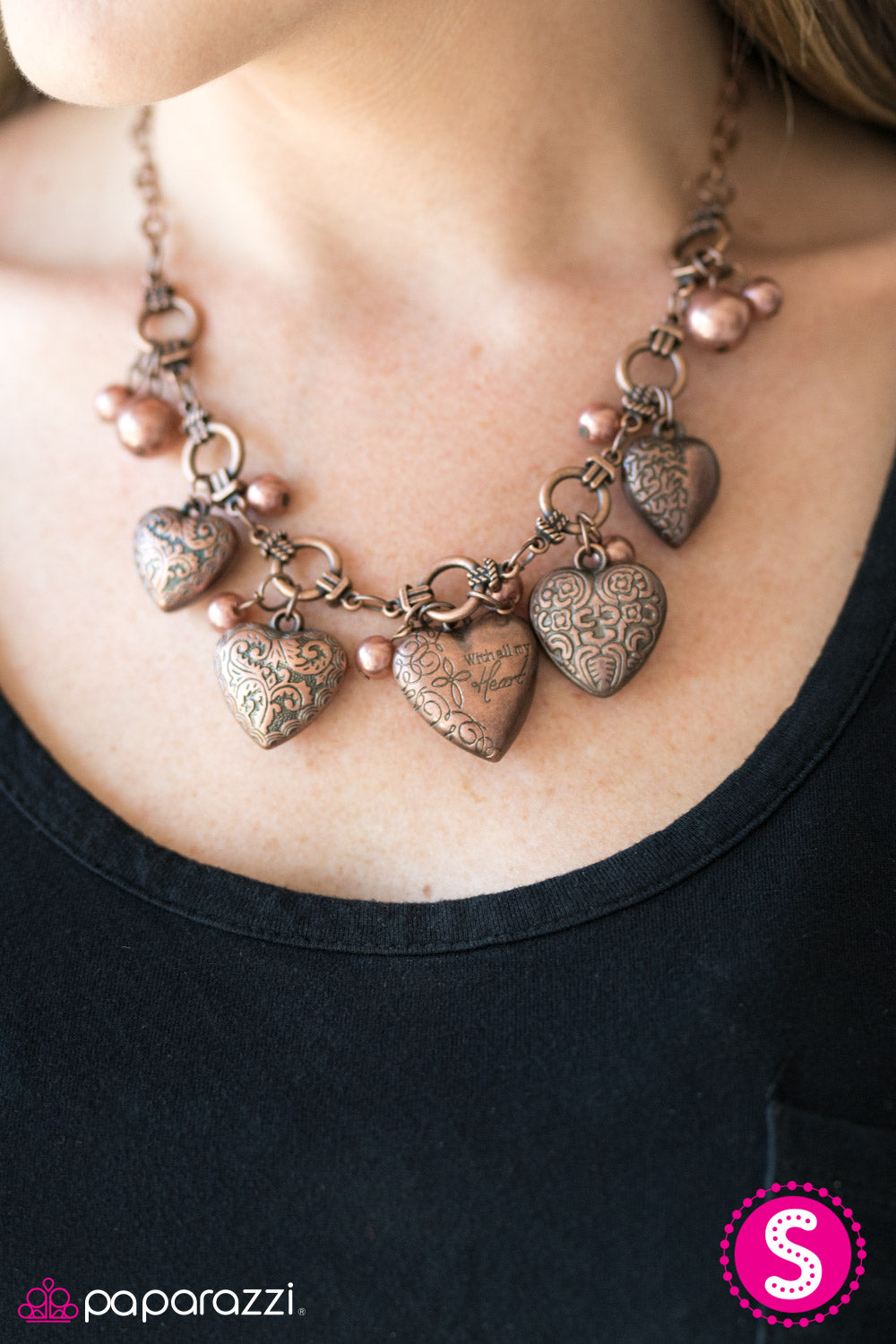 With All Your Heart Copper Necklace