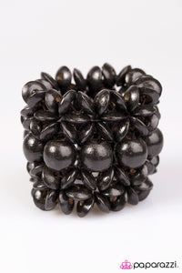 Here Today Gone To MAUI Black Bracelet