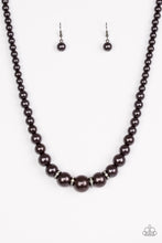 Load image into Gallery viewer, Party Pearls Black Necklace
