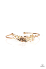 Load image into Gallery viewer, How Do You Like This FEATHER- Gold Bracelet
