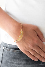 Load image into Gallery viewer, How Do You Like This FEATHER- Gold Bracelet
