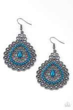 Load image into Gallery viewer, Carnival Courtesan Blue Earrings
