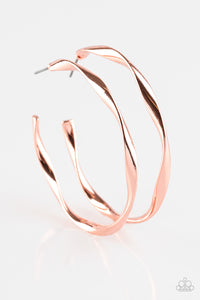 Plot Twist Copper Hoop Earrings