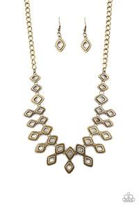 Geocentric Brass Necklace