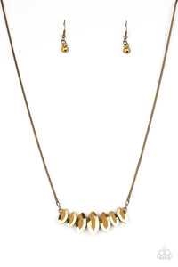 Leading Lady Brass Necklace