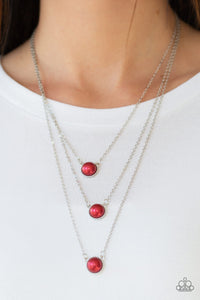 A Love For Luster Red Necklace