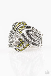 Fire And Ice Green Ring