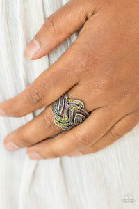 Fire And Ice Green Ring