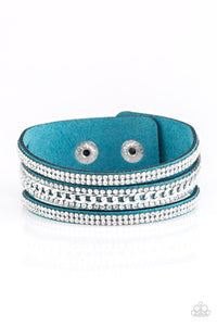 Rollin In Rhinestones Blue Urban Bracelet