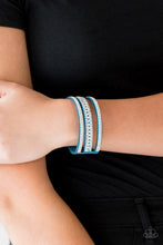 Load image into Gallery viewer, Rollin In Rhinestones Blue Urban Bracelet
