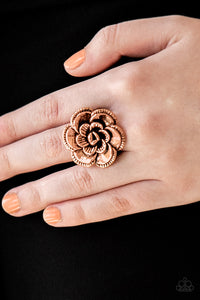 FLOWERBED And Breakfast Copper Ring