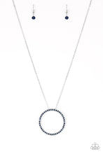 Load image into Gallery viewer, Center Of Attention Blue Necklace
