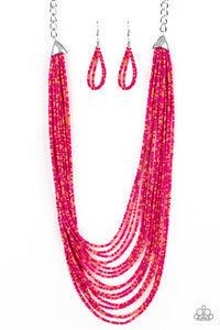 Peacefully Pacific Pink Necklace