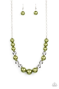 Take Note Green Necklace