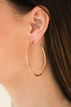 Load image into Gallery viewer, A Double Take Copper Hoop Earrings
