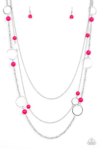 Beachside Babe Pink Necklace