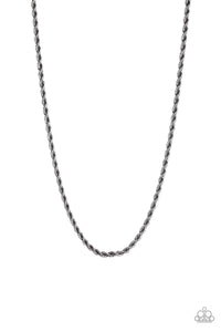 Double Dribble Black Urban Necklace