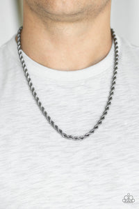 Double Dribble Black Urban Necklace