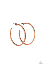 Load image into Gallery viewer, Texture Tempo Copper Earrings
