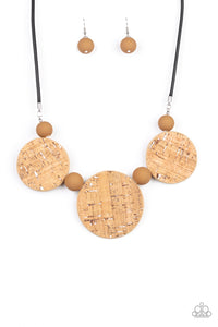 Pop The Cork White Necklace