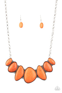 Primitive Orange Necklace