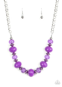 Hollywood Gossip Purple Necklace