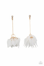 Load image into Gallery viewer, Suspended In Time Gold Post Earrings

