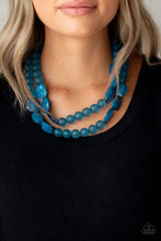 Load image into Gallery viewer, Artic Art Blue Necklace
