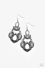Load image into Gallery viewer, Palm Tree Tiaras White Earrings

